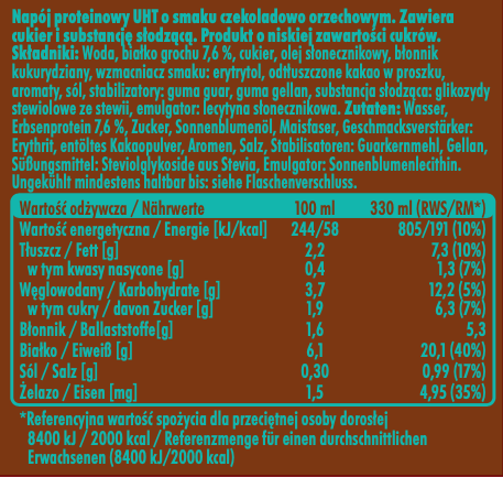 WAAY Protein Shake Chocolate Hazelnut 330 ml