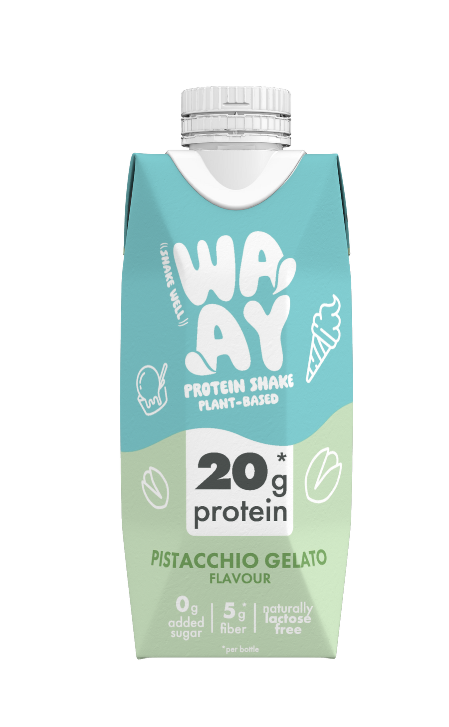 WAAY Protein Shake Pistacchio Gelato 330 ml